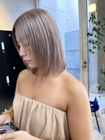 シーク 天神(SEEK)&nbsp;【SEEK 茶木】ミルクティーベージュ☆ハイトーンカラー