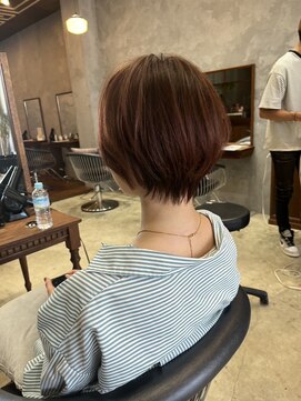 ロンド ロビン 栄(Lond robin) 韓国風 レイヤーカット ボブ　学割_4330