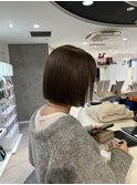ミニボブ/暗めカラー/オリーブベージュ/10代.20代.30代