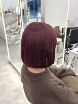 ブラウン(Brown) ブリーチ1回で出来るチェリーレッド♪