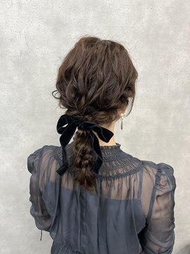 アルブ(alb) ふわっと編みおろしスタイル