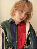 波巻きアレンジのエアリーボブ