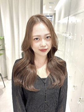 ジーナ 渋谷神南(Zina) ［amika指名］オリーブベージュ/ブリーチなしカラー/韓国風ヘア
