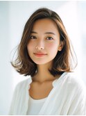 黒髪/クラゲヘアー/オリーブグレー/小顔/ココアベージュ/上尾