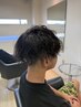 【メンズ限定】カット＋デザインパーマ＋眉カット　￥10,500→￥9,500