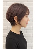 前下がりショート/小顔/前髪ありショート/絶壁解消