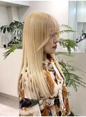 ◎ブロンドハイトーンカラーデザインカラーアンブレラカラー金髪