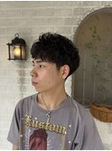 メンズショート×ニュアンスパーマ
