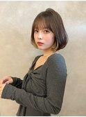 ハイレイヤー/ミディアム・ボブ/20代/30代/顔周り・フェイス