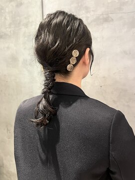 ガーデントウキョウ(GARDEN Tokyo) ヘアアレンジ/ヘアセット/編み下ろしアレンジ/呼ばれヘア/結婚式