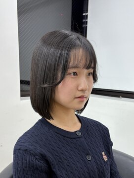 ロンドシエル 横浜(Lond ciel) オリーブグレー/ボブ/顔周り/小顔/レイヤー/髪質改善/縮毛矯正