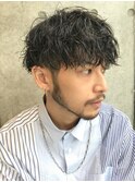 渋谷フェザーパーマ波巻きシャドウパーマルーズパーマツイスパ