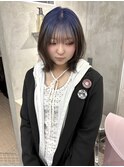 イメチェン/ピンクベージュ/アンブレラカラー/前髪/梅田