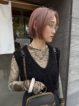 レム(LEM)&nbsp;くすみピンクベージュ×ピタッとボブ