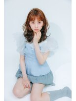 アクシス 栄店(`AXIS)&nbsp;馬渕ミルクティーブロンド/ダークブルー/デジタルパーマ/栄