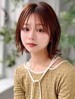 アグ ヘアー ウェルム 万代店(Agu hair walm) 《Agu hair》外ハネボブ×メルティブラウン