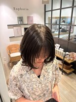 ユーフォリア 青山(Euphoria)&nbsp;【担当きょうこ】透明感カラーボブレイヤー小顔アッシュブラウン