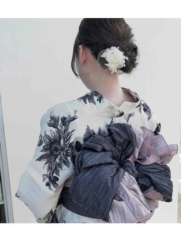 美容室グラード(GRADO)の写真/浴衣 成人式・卒業式・七五三・結婚式まで。大切な一日を着付けとヘアで美しくサポートします是非GRADOで
