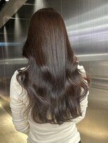 ペレ 原宿(PELE) ダークパープルナチュラルショート夏のヘアアレンジ原宿