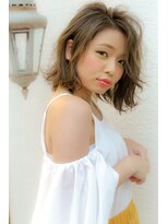 スーベニール(souvenir)&nbsp;王道くびれミディ 耳かけ 大人可愛いボブ【堺市スーべニール】