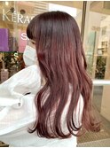 グラーデーション×カシスピンク