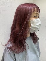アジールヘア 池袋東口店(agir hair)&nbsp;ピンクカラーダブルカラービタミンカラーくびれヘア池袋池袋東口