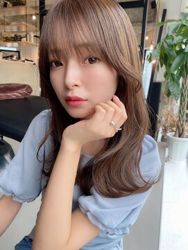 ワンス(Once) 23`ss11lvラベージュラテカラー×顔まわりカット　ONCE代表KOHEI