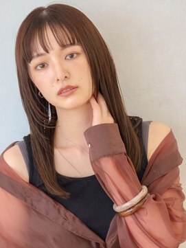 ロージィー バイ リトル(Rosy by little) 大人ヌーディーストレートオン眉ロング