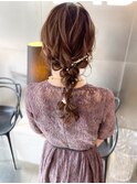編みおろしヘアセット