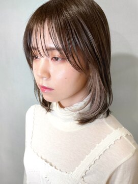 パッセージ ダブリュー 八幡山(hair make passage .w) インナーカラーハイライト似合わせカットヴェールウェーブ