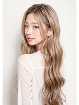 ミュウ(MYU) 透明感 大人カールハイライトカラーミルクティーベージュ