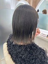 ネモネ バイ ミリー 梅田茶屋町(nemone by milly) 切りっぱなしボブ オリーブグレージュ【梅田】
