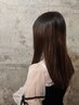 【うる艶】 カット+ポイント縮毛矯正　￥11000