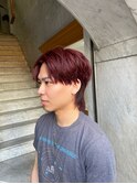 ウルフ×ワインレッド