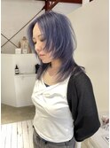 レイヤーカットラベンダーブルー