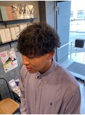 波巻きパーマ