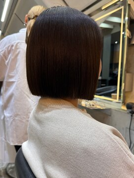 ロンド 表参道店(Lond) ◆切りっぱなしボブ×縮毛矯正