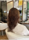 レディースミディアムゆるふわパーマ