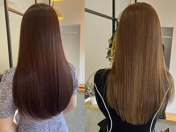 ウキ(uki)の写真/【女性専用サロン】髪質改善トリートメントでナチュラルストレートに…♪