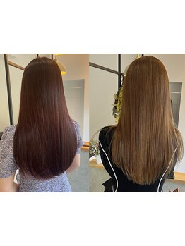 【女性専用サロン】髪質改善トリートメントでナチュラルストレートに…♪