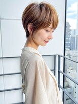 30代、40代/丸みくびれショートボブ×白髪染めハイライト/大宮
