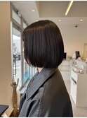 切りっぱなしボブ