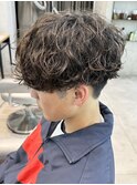 波巻きパーマ