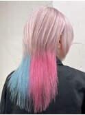 15012ブリーチ＆ダブルカラーニュアンスインナーツートンカラー