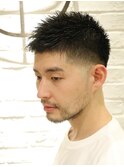 30代40代柔らか雰囲気オトナスパイキーショートフェード