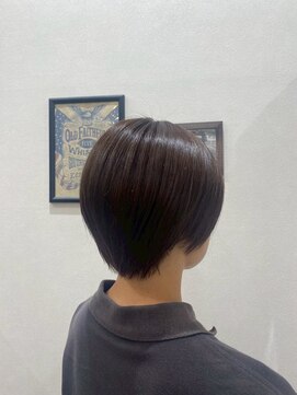 ヘアー ワークス ボナ 前橋店(HAIR WORKS bona.) 洗練されたシルエットで魅せる◎上品ショート/髪質改善