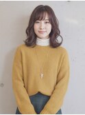 スモーキーアンバー×外ハネミディ