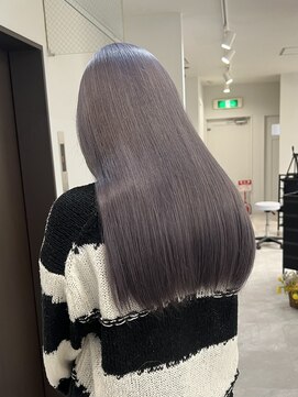 ケアブリーチ/ダブルカラー/ラベンダー/ハイトーン/髪質改善
