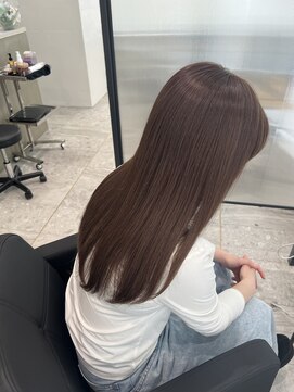 リアン(Lien) 20代、30代髪質改善ストレート×グレージュ