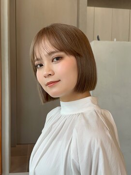 ロンド ボーイ 表参道(Lond BOY) 韓国/ハイレイヤーカットバタフライカットミニボブレイヤー原宿